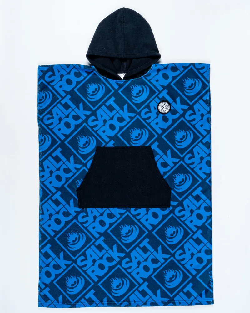 Saltrock Logo Kids Microfibre Changing Towel Blue